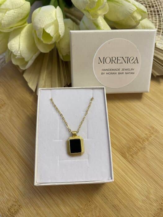 שרשרת תליון אבן טורמלין