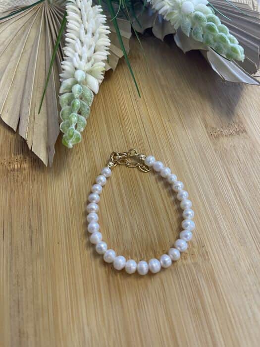 צמיד פנינים קלאסי