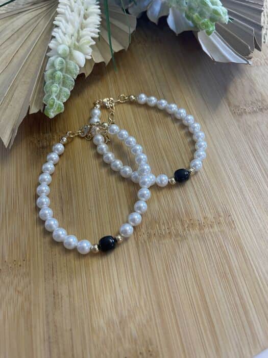 צמיד פניני צדף