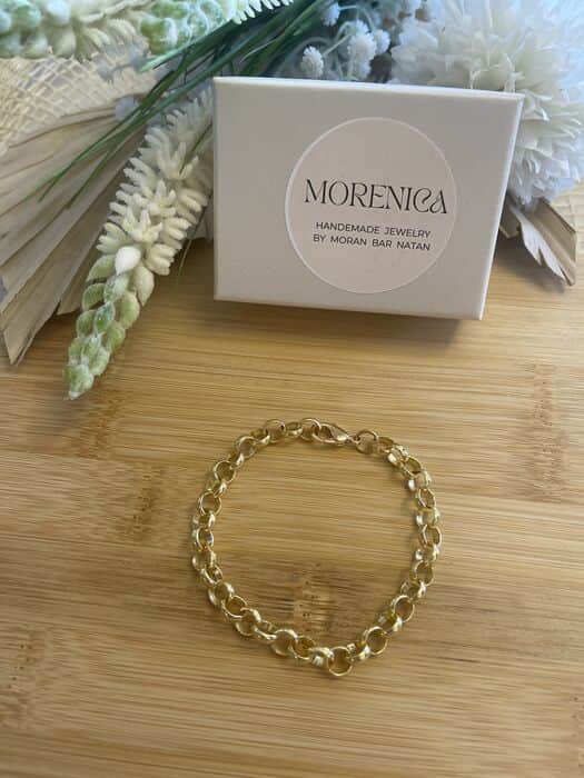 צמיד חוליות עגולות