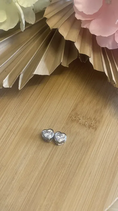 זרקון לב כסף קוטר 9 ס"מ