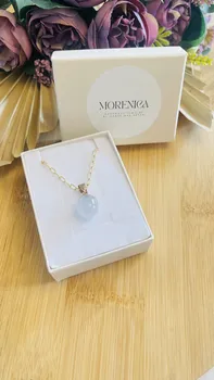 שרשרת תליון אבן רוז קוורץ