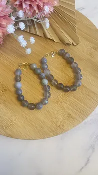 צמיד אגת אפור