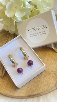 עגילי חישוק קלייר