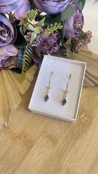 עגילי זנזיבר - כחול